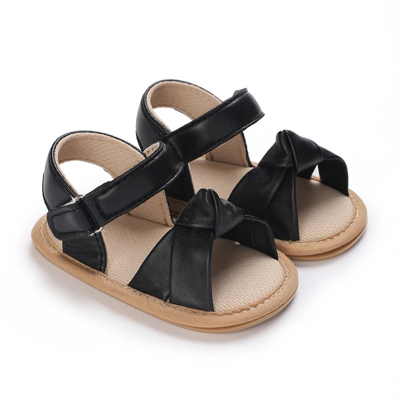 Summer 0-18M Baby Cute Open Toed Pre School Summer Sandals Princess Casual Soft Rubber Bottom Non Slip Single Shoes Women