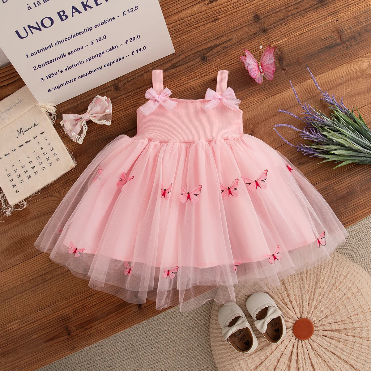 Summer New Baby Clothes Girl Floral Patterns And Bows Halter Puffy Girl Kid's Dress Cute Casual Baby Gir Princess Dresses