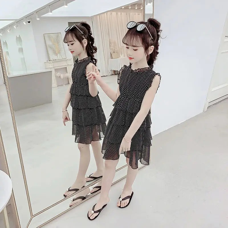 Princess Dress Chiffon Beautiful Dresses Children's Elegant Clothes for Girls 10 To 12 Years Summer Girl Suit Girl's Frocks 2025