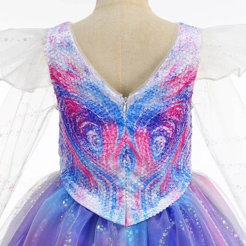 2026 Child School Activity Carnival Outfit New Summer Dresses for Girls Gift Baby Birthday Party Princess Dress Up Kids Clothes