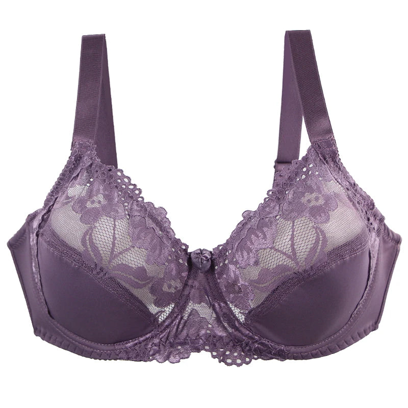 2024 New Sexy DEF Cup Bras Underwear For Women Lace Gather Steel Ring Adjustable Collection Plus Size Lingerie