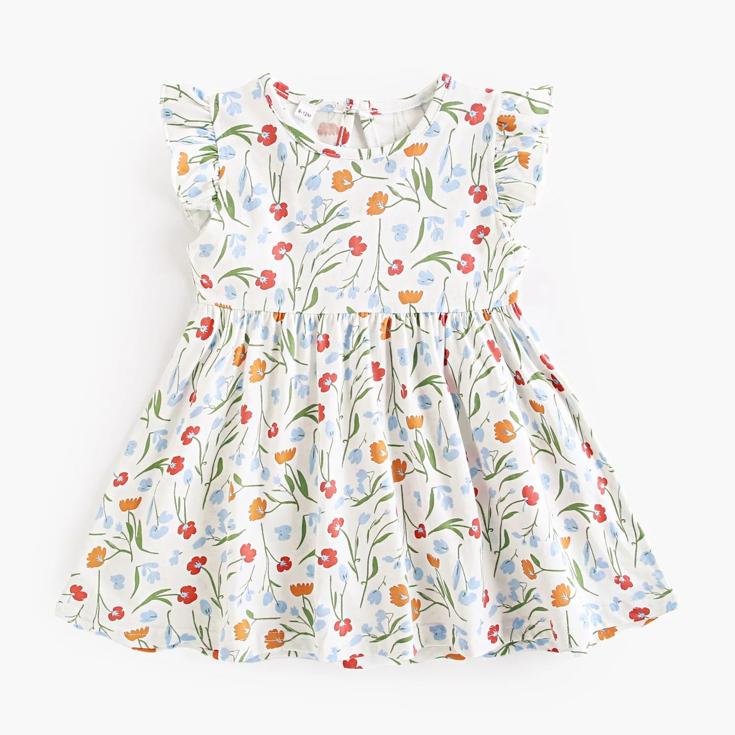 Sanlutoz Summer Fashion Kids Dress Floral Baby Girls Dress Clothing Cotton