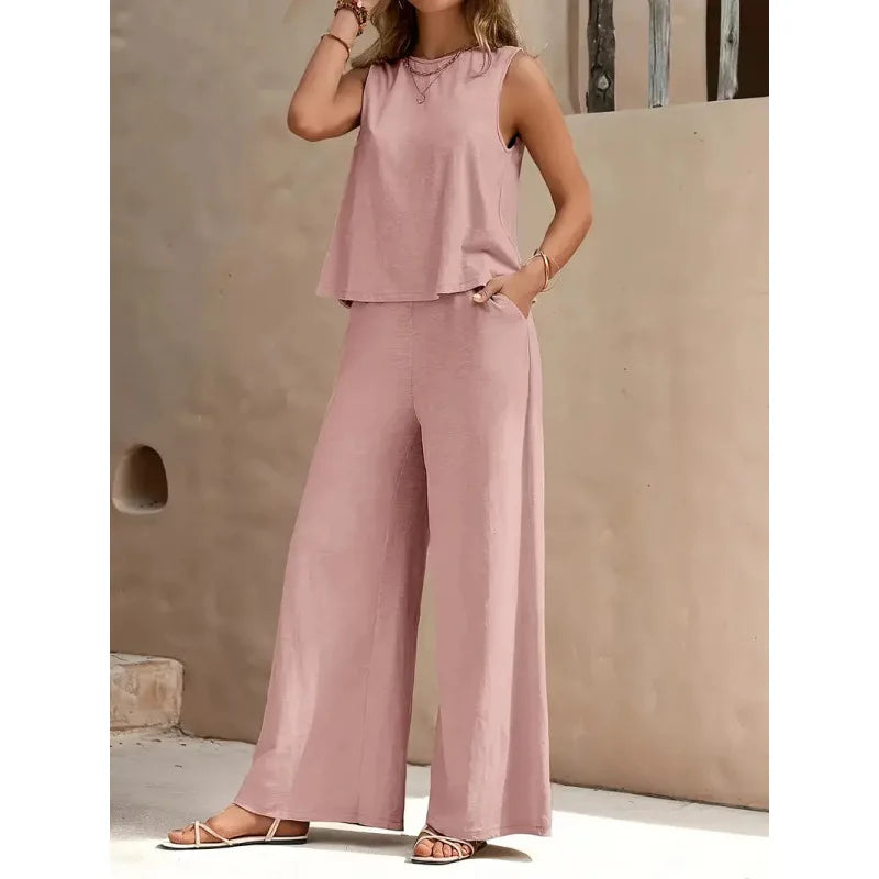 Casual Ladies Set 2 Pieces Set for Woman New Matching Sets of Women Two Piece Outfits Woman Clothes Clothing Female Women's Suit