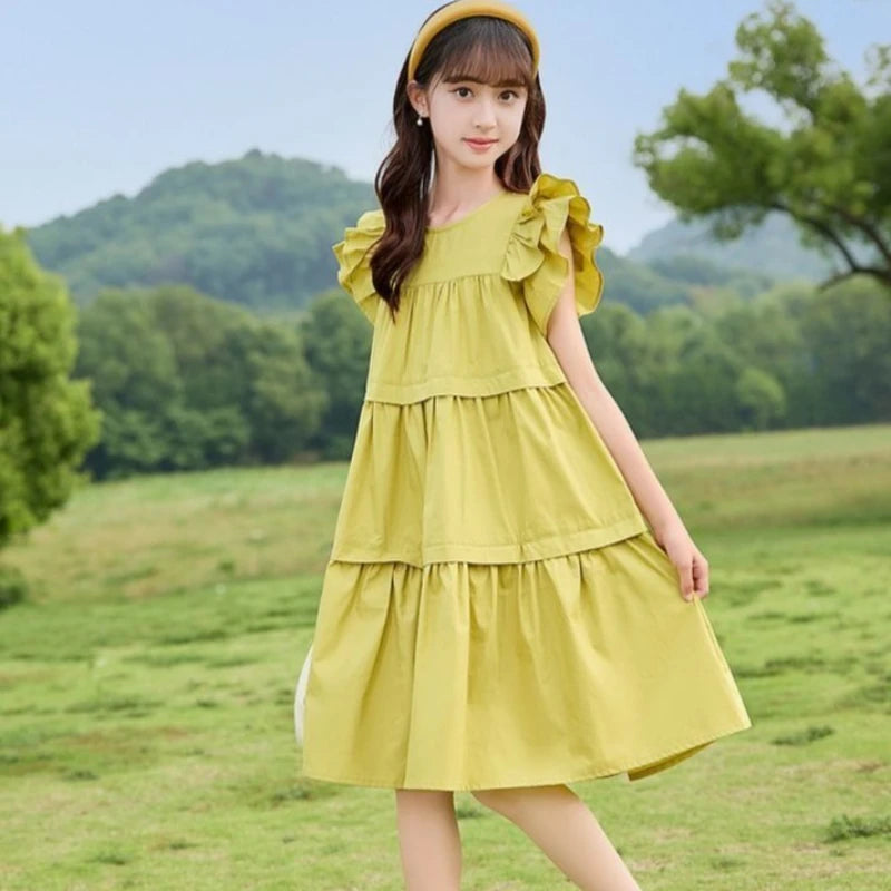 Summer Casual Dress for Kids Suit Girls Girl Children Clothes Beautiful Dresses Sunday Children's Clothing 9 Years 10 Luxury 8 7