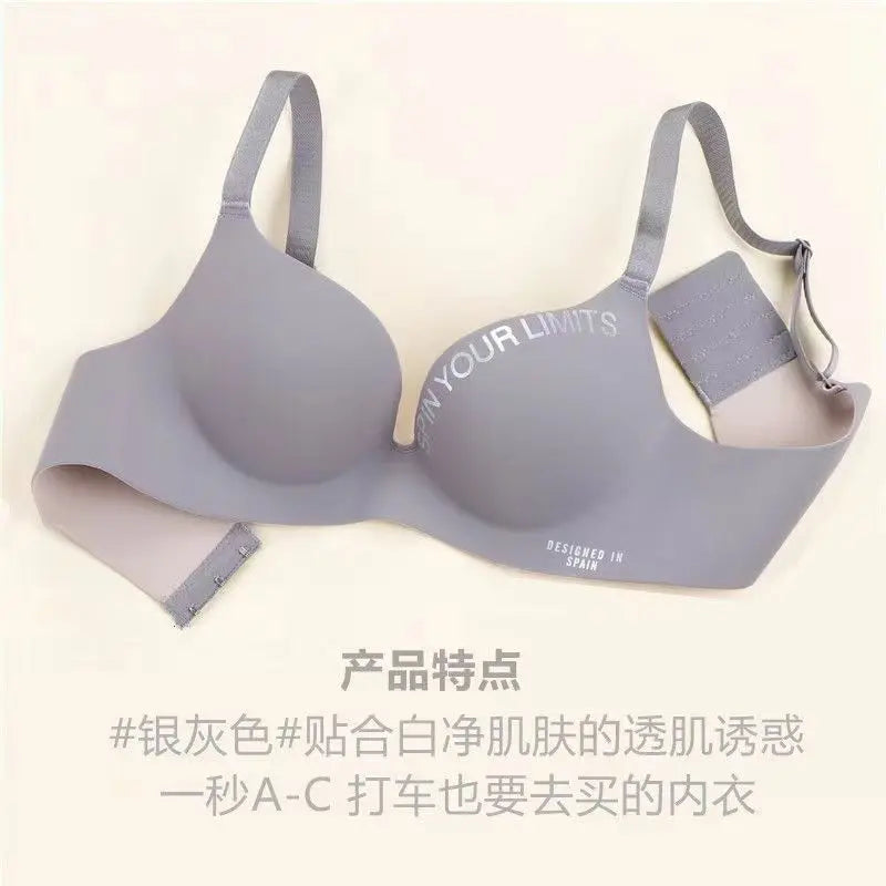 Women Print Seamless Bra Sexy Lingerie Floral Push Up Bras One-Piece Underwear 2026 Bralette No Steel Rings Gather Brassiere