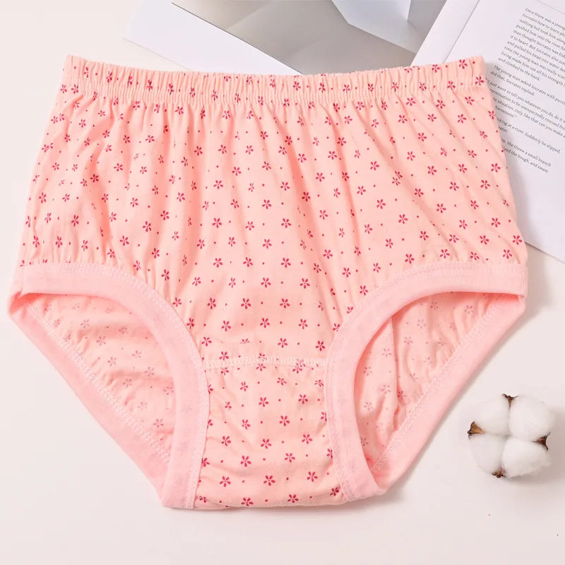 1pcs Pure Cotton Women Panties Large Size High Waist Underwear Briefs Mother Breathable Comfort Panty Plus Size Female Lingeries