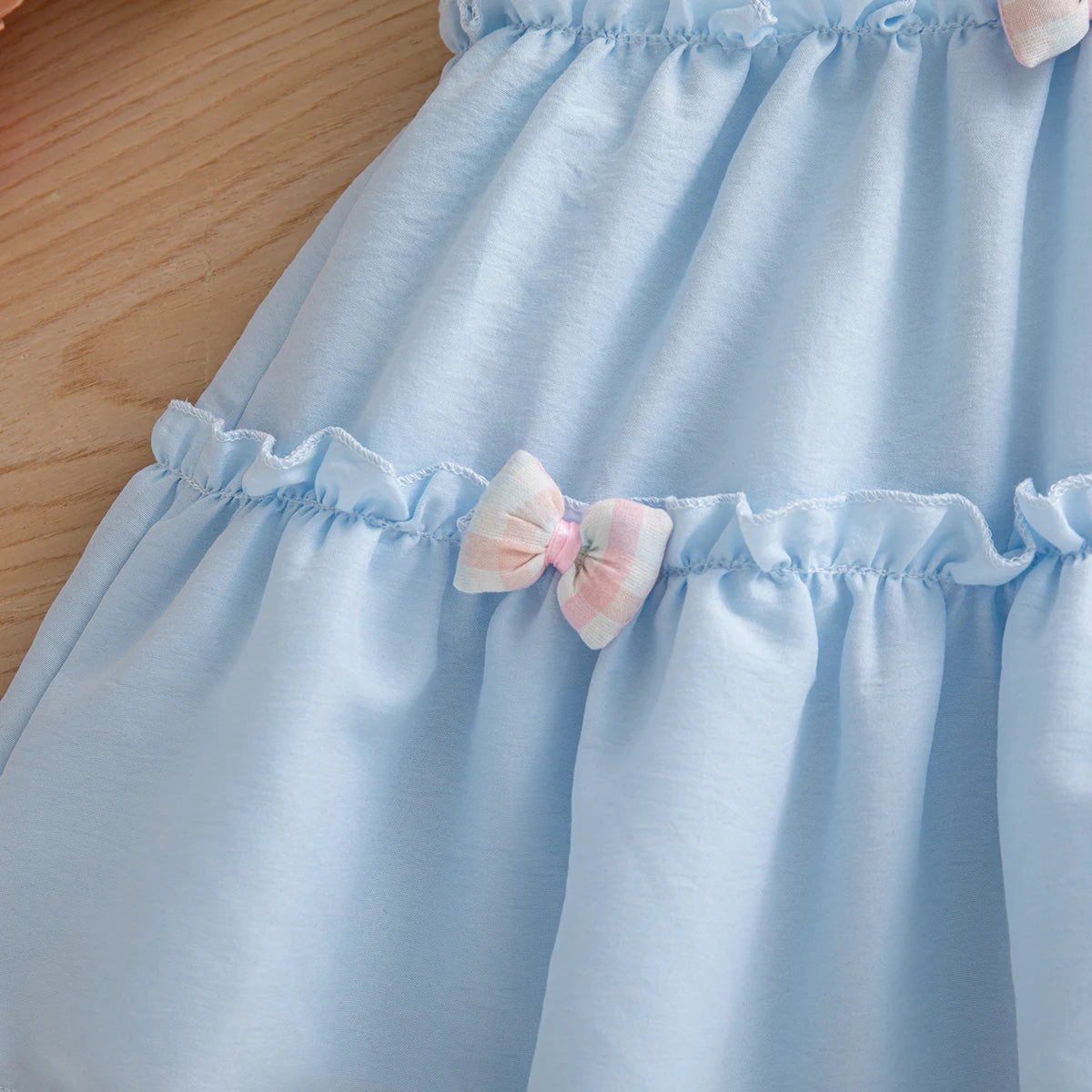 Summer New Cute Bow Baby Girl Dress, Sweet Children'S Clothing (9 Months -4 Years Old)