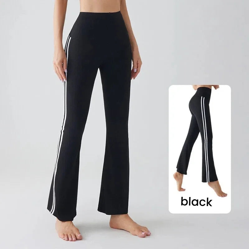 Flares Yoga Pants for Women High Waist Bootcut Workout Leggings Tummy Control Fitness Gym Leggings