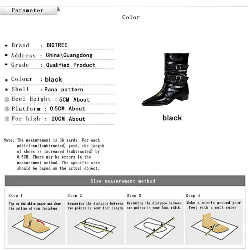 Retro Pointed Western Cowboy Boots For Women Belt Buckle Design Mid-Calf Boots Chunky Heel Leather Boots Women Knight Boots 2026