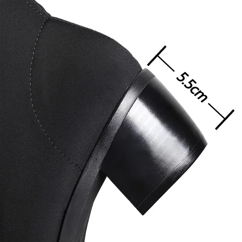 BIGTREE Shoes Women Sexy Over The Knee Boots Pointed Top Stretch Boots Thick Heel High Boots Black Long Boots Autumn Winter Shoe