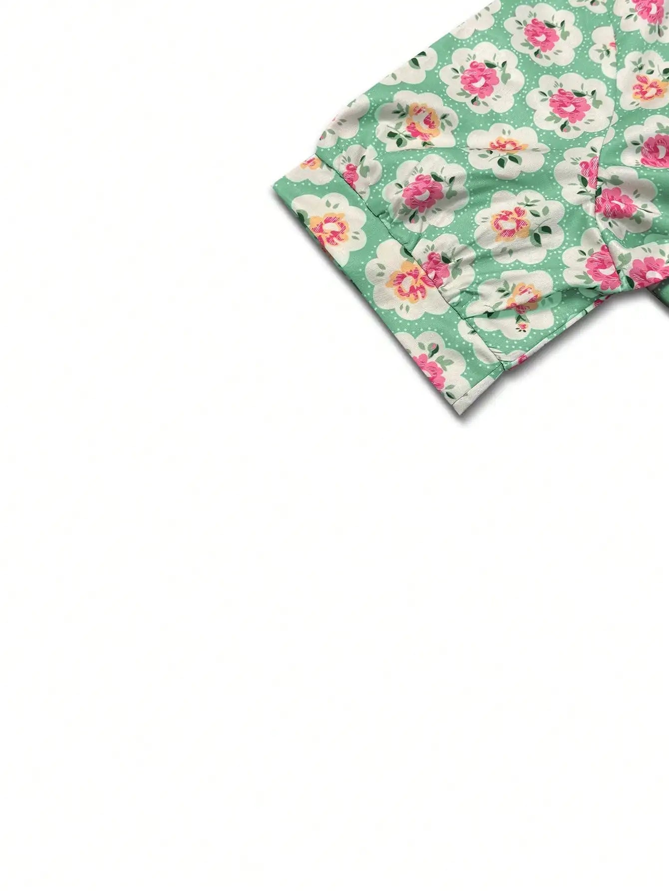 Women's Retro Ethnic Floral Art Print Casual Shirt