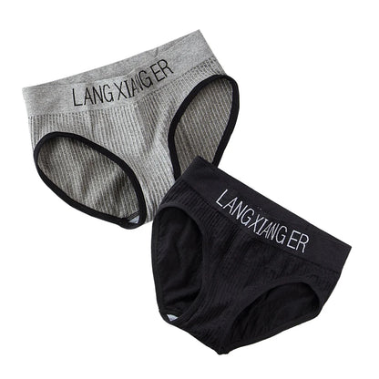 New Women's Cotton For Underwear Set Letter Sports Bra  Seamless Female Underwear Comfort No Steel Ring Suit Solid Color Chest