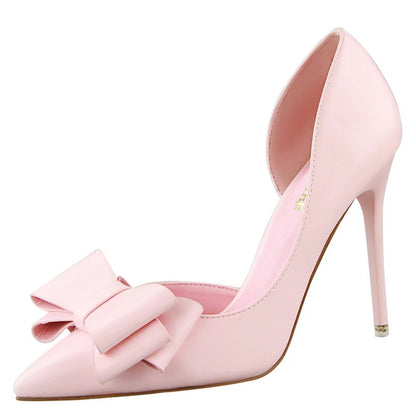 BIGTREE Shoes Bow-knot Woman Pumps Stiletto 10.5 Cm Women Basic Pump Pointed Toe Classic Pumps Sexy High Heels Women Shoes 2026
