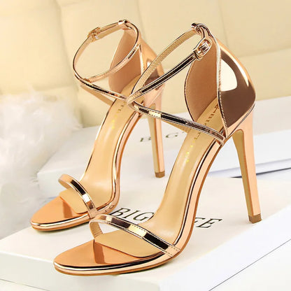 BIGTREE Shoes Buckle Strap High Heels 2026 New Women Heels Sandals Stiletto 11cm Sexy Heels Party Shoes Women Pumps Ladies Shoes