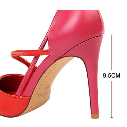 BIGTREE Shoes High Heels Woman Pumps Stiletto Women Shoes Women Basic Pump Fashion Women Sandals Female Shoes Stilettos 9.5 cm