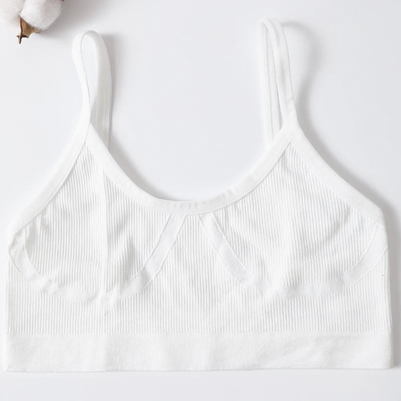 Women U-Neck Thin Strap Ribbed Wireless Bralette Push Up Bras Sport Seamless Underwear Without Pads Sexy Lingerie Crop Top M-XL