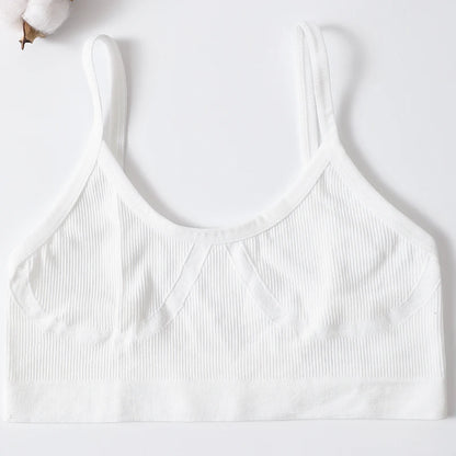 Women U-Neck Thin Strap Ribbed Wireless Bralette Push Up Bras Sport Seamless Underwear Without Pads Sexy Lingerie Crop Top M-XL