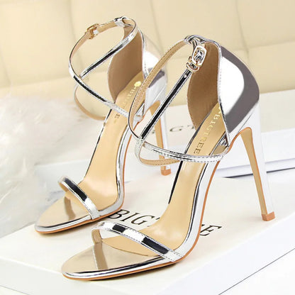 BIGTREE Shoes Buckle Strap High Heels 2026 New Women Heels Sandals Stiletto 11cm Sexy Heels Party Shoes Women Pumps Ladies Shoes