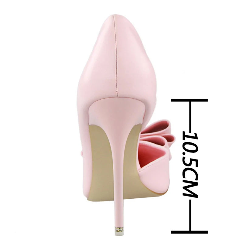 BIGTREE Shoes Bow-knot Woman Pumps Stiletto 10.5 Cm Women Basic Pump Pointed Toe Classic Pumps Sexy High Heels Women Shoes 2026
