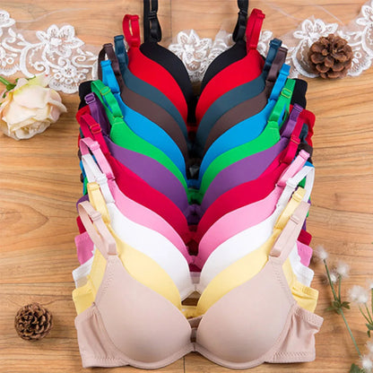 Sexy Womens Lingerie Small Breasts Deep V Brassiere Support Bra Underwired Bralette Padded Bh Top 28-36 AA A B Cup