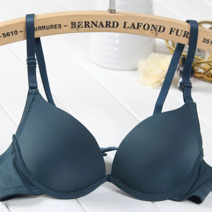 Sexy Womens Lingerie Small Breasts Deep V Brassiere Support Bra Underwired Bralette Padded Bh Top 28-36 AA A B Cup