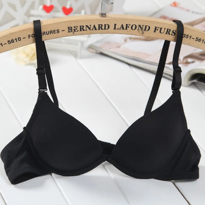 Sexy Womens Lingerie Small Breasts Deep V Brassiere Support Bra Underwired Bralette Padded Bh Top 28-36 AA A B Cup