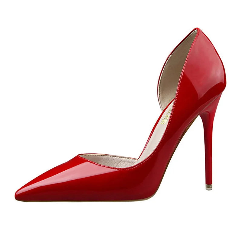 BIGTREE Shoes Patent Leather Heels 2026 Fashion Woman Pumps Stiletto Women Shoes Sexy Party Shoes Women High Heels 12 Colour