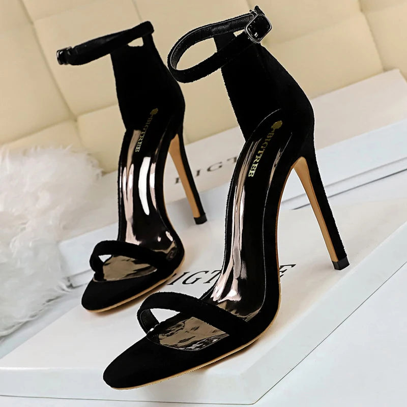 BIGTREE Shoes Summer Women Sandals Sexy Stiletto Heels Sandals Ladies Shoes High Heels 2026 New Heeled Sandals Lady Sandals