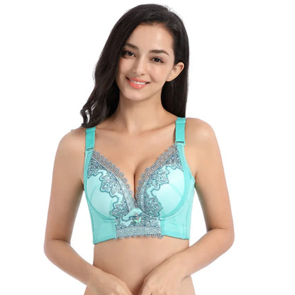 New Push Up Bra for Women Large Cup Bras Lace Underwear Lingerie  Women Sexy Bras Bralette Sexy lingerie