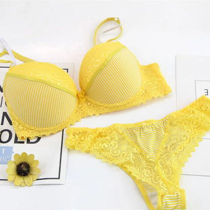 DaiNaFang Push Up Women Bras Set For Big Boops Sexy Lace Underwear Panties BCDE Cup Ladies Plus Size French Female Lingerie