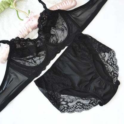 Lace Seamless Bra Set Women Underwear Set Fashion Ladies Bralette Sexy Lingerie 2Pcs Bra+Panties Sets