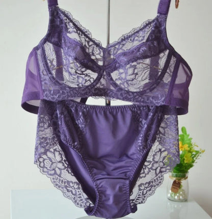 Lace Seamless Bra Set Women Underwear Set Fashion Ladies Bralette Sexy Lingerie 2Pcs Bra+Panties Sets