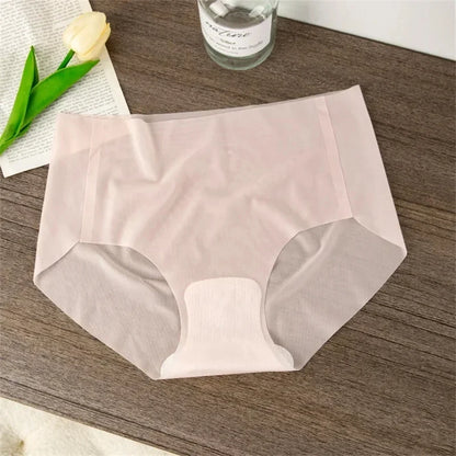 Ice Silk Seamless Underwear Women Ladies Summer Ultra In Sense Quick Drying Pants Briefs Girls Breathable Panties Lingeries M-XL