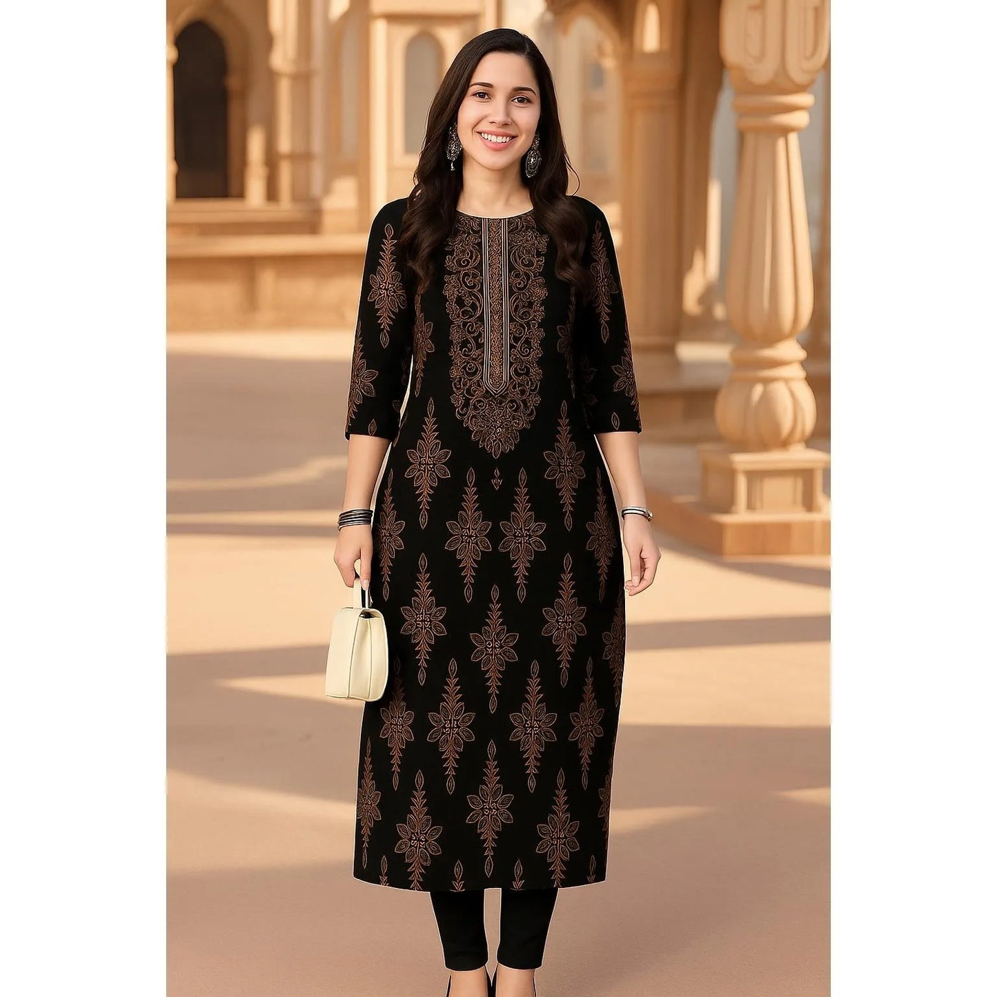 Muslim 2026 Kurt Women's Fashionable And Comfortable Dress With Straight Tube Casual Multiple Designs Islamic Women Clothing