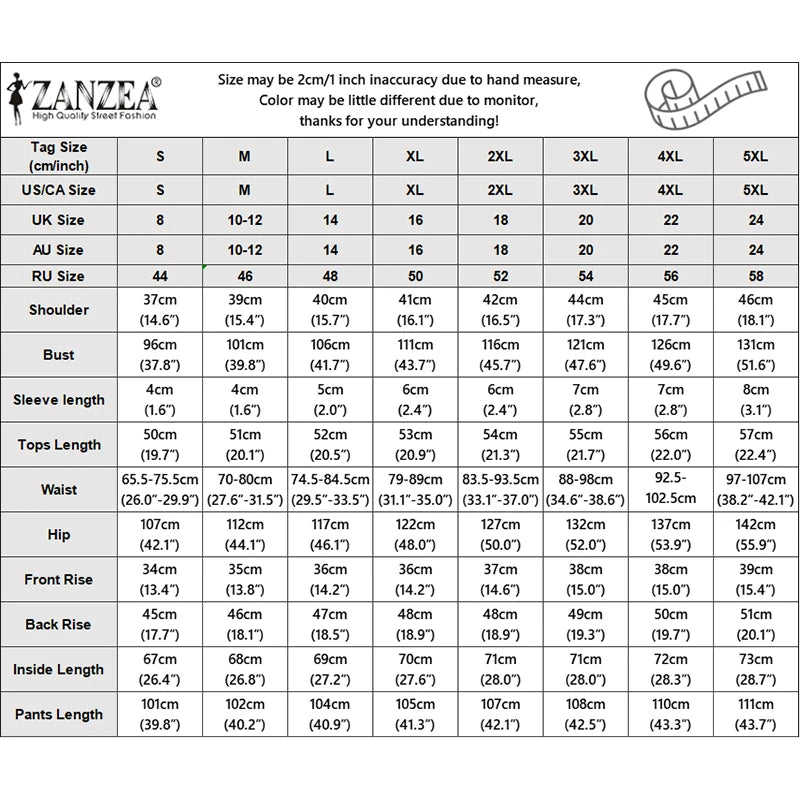 ZANZEA Womens Pant Sets Side Slit Wide Leg Pants & Ruffles Trim Sleeveless Tops 2 Piece Suits Summer Casual Bohemian Outfits
