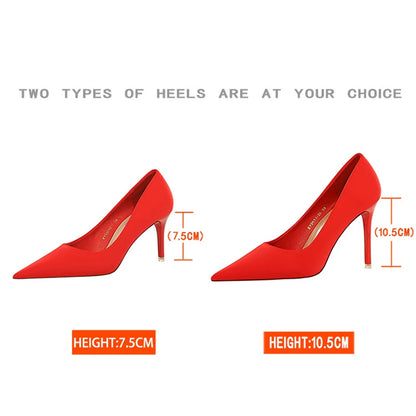 BIGTREE Shoes Satin Women Pumps 2026 New Purple High Heels Fashion Women Shoes Stiletto Luxury Noble Party Shoes Women Heels