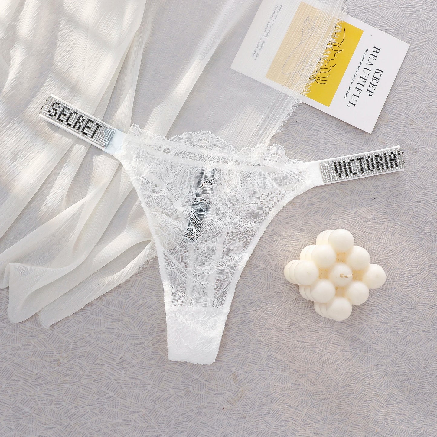 VS Sexy Panties Lingerie Victoria Secret Seamless Lace Thongs For Women Comfortable Breathable High Waist Underwear