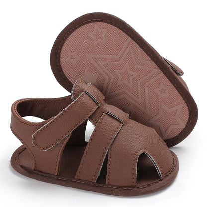 Summer Baby Shoes Walking Shoes 0-1 Year Old Male and Female Baby Walking Shoes Roman Sandals