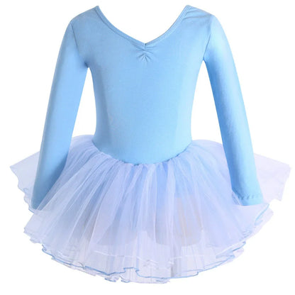 Summer Casual Ballerine Girl Dress Tutu Dance Ballet Children's Clothing Gymnastics Girls Dresses Ballet Leotards Vestidos