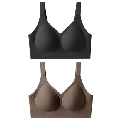 FallSweet Women Push-Up Seamless Bra Plus Size Wireless Bralette Adjust Straps Full Cup Breathable Lingerie Intimates Underwear