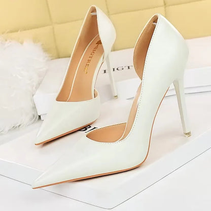 BIGTREE Shoes Black Women Pumps Quality Leather Women Shoes High Heels Fashion Wedding Shoes Stiletto Luxurious Elegant Pumps