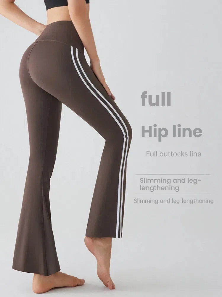 Flares Yoga Pants for Women High Waist Bootcut Workout Leggings Tummy Control Fitness Gym Leggings