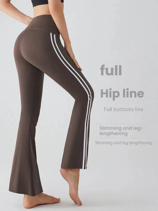Flares Yoga Pants for Women High Waist Bootcut Workout Leggings Tummy Control Fitness Gym Leggings