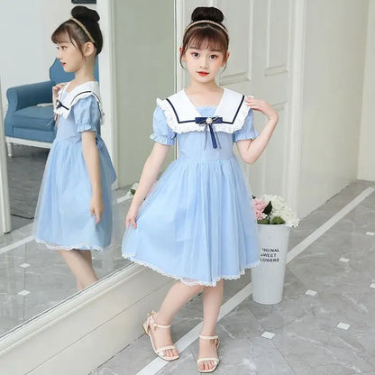 Mesh Princess Dress Summer Wear 7 To 8 Year Old Girl Clothes Holiday Dresses Children's Girls Clothing 10 14 Years Little 12 11