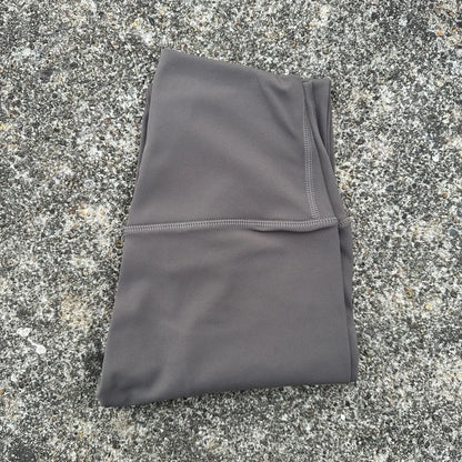Solid Color High Waist Yoga Legging soft Women Sport Pant Tight Butter Athletic Gym Comprehensive Training Jog Back Waist Pocket