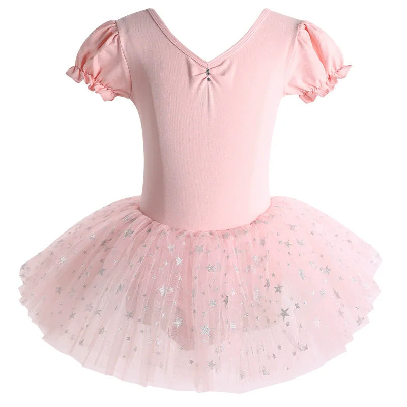 Summer Casual Ballerine Girl Dress Tutu Dance Ballet Children's Clothing Gymnastics Girls Dresses Ballet Leotards Vestidos