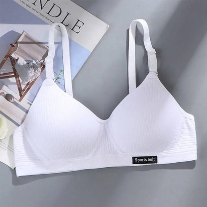 1pcs Women Thin Wireless Bra Girl Seamless Push Up Bra Student Comfort V-Shaped Underwear Adolescent Breathable Comfort Lingerie