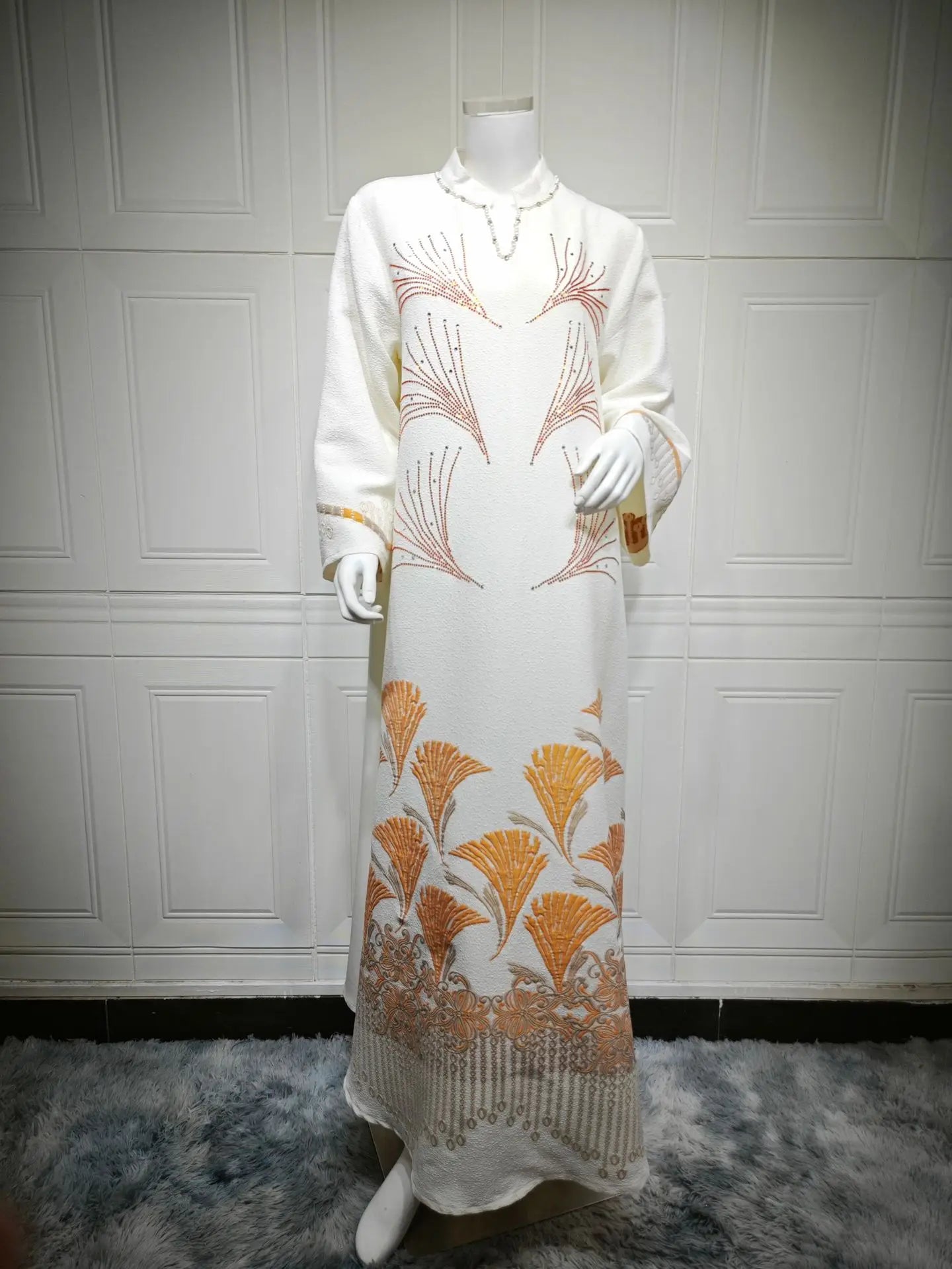 Eid Abaya Dubai Diamond Muslim Dress Women Islam Jalabiya Winkle Kaftan Turkey Kebaya Caftan Marocain Femme Robe Djellaba Abayas