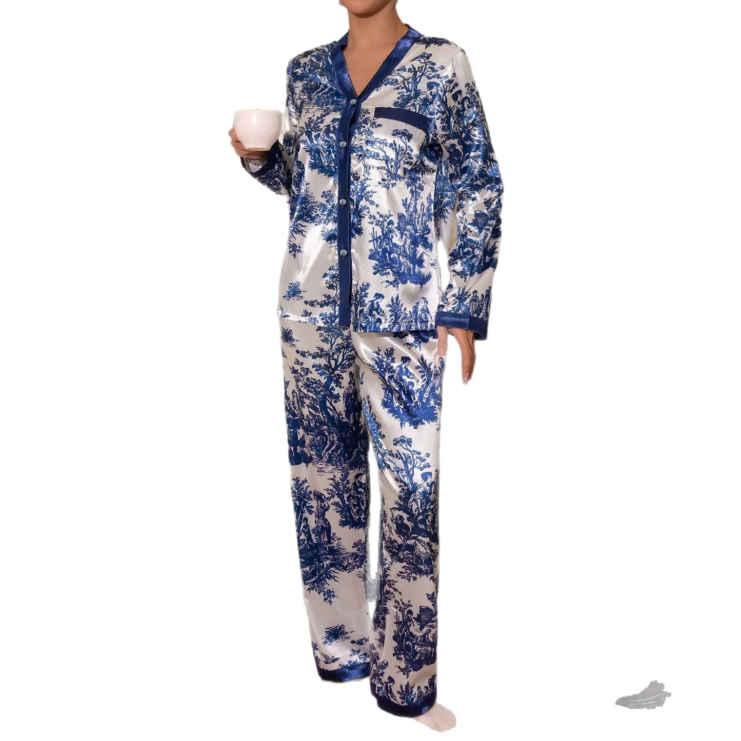 Long Sleeve Pajamas Women Woman Pajama Set Home Wear Set Big Size Women's Pajamas Sleepwear Pigma Winter Sleep Lounge Underwear