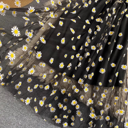 Women Dress 2026 New Summer Fashion Fairy Mesh Party Dress Korean Pop Floral Print Vacation Beach Dress Streetwear Sundress